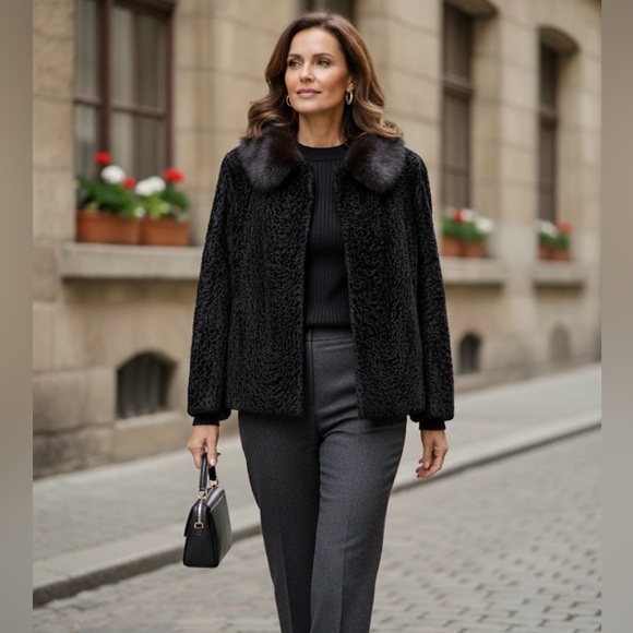 Neiman Marcus Jackets & Blazers - NEIMAN-MARCUS - Luxurious black sheared collar mink jacket c. 1960s